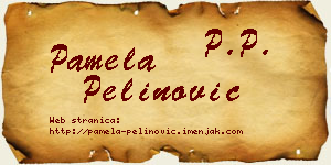 Pamela Pelinović vizit kartica